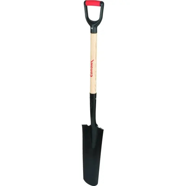 Corona 30" Hollow-Back Drain Spade- Ash Wood Handle