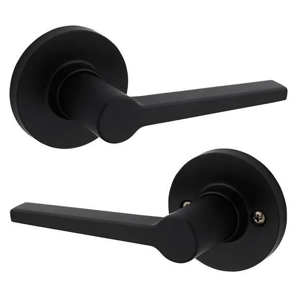 Kwikset Daylon Matte Black Hall/Closet Passage Door Lever