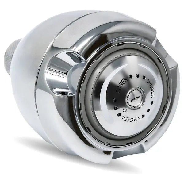 Niagara Earth Spa 3 Spray Setting 1.5 GPM Fixed Mount Showerhead In Chrome