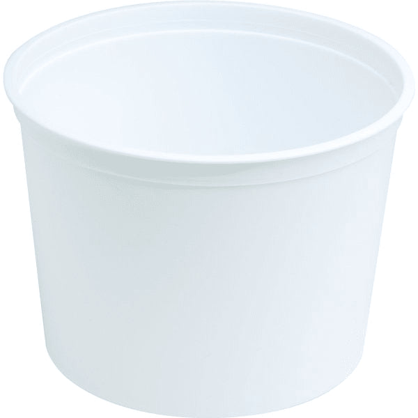 Plastic 64 Ounce Round Ice Bucket, White, Case Of 240