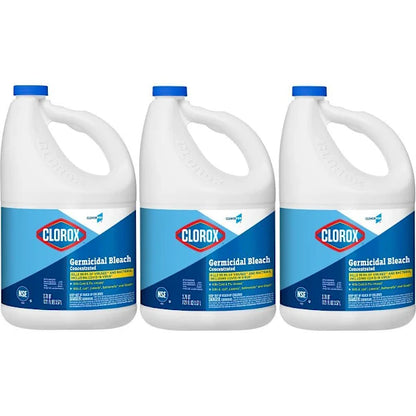 Clorox Germicidal Bleach, Concentrated, Cloroxpro, 121 Ounce Bottle, Case Of 3