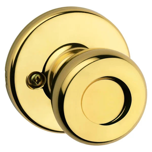 Kwikset Tylo Polished Brass Hall/Closet Passage Door Knob