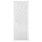 Unique Home Designs 36 In. X 96 In. Solana White Left Steel Security Door