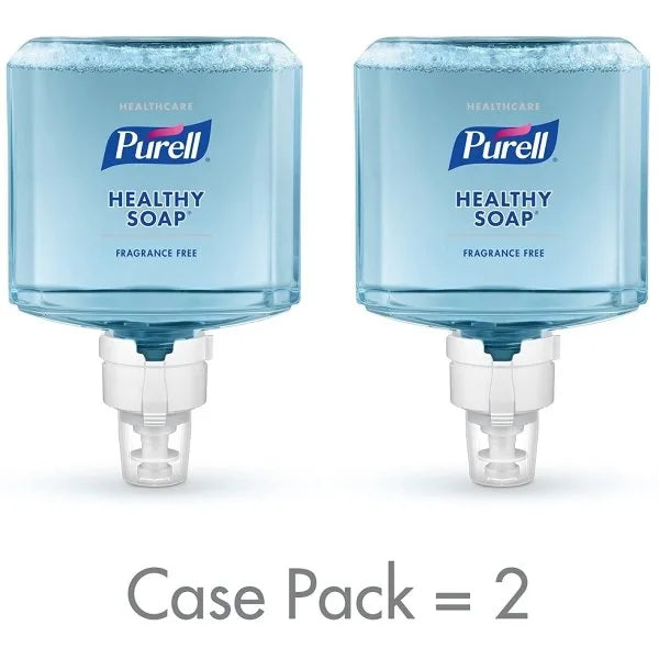 Purell® Healthcare Healthy Soap Gentle And Free Foam, Fragrance Free, 1200 Ml Refill For Es8 Touch-Free Dispenser Case Of 2