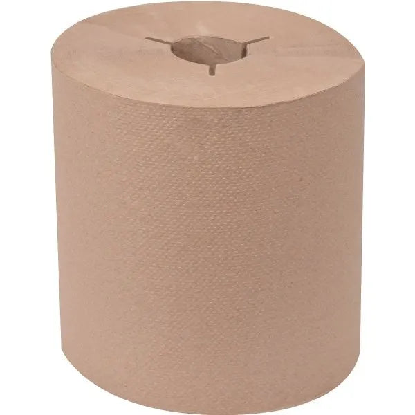 Renown Natural Hardwound Paper Towels, Brown (6 Rolls X 800 Ft Each)