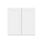 Hampton Bay 30in W X 30in H X 12in D Shaker Assembled Wall Cabinet Satin