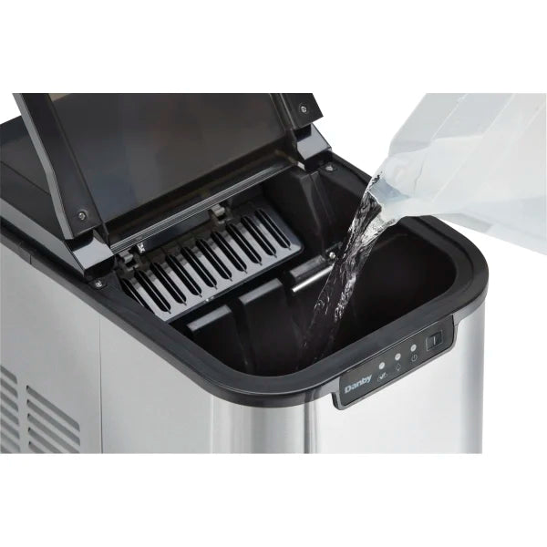 Danby 2 Lbs. Countertop Ice Maker In Stainless Steel