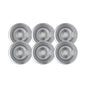 Universal 6" Chrome Drip Bowl, Package Of 6