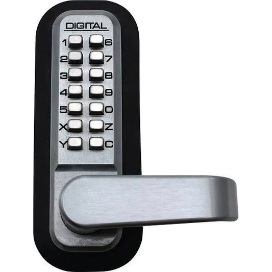 2835 Marine-Grade Keyless Mechanical Storeroom Handle W/ Passage Function (Satin Chrome)