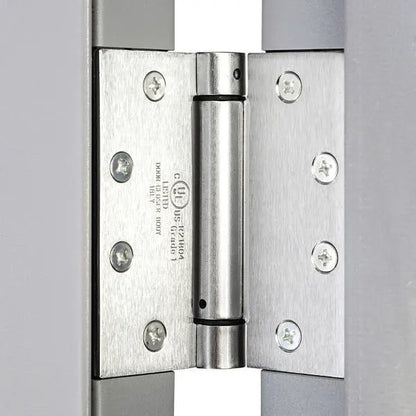 Armor Door 36 In. X 80 In. Right-Hand Outswing Steel Commercial Door W/ Frame And Hardware (Gray)