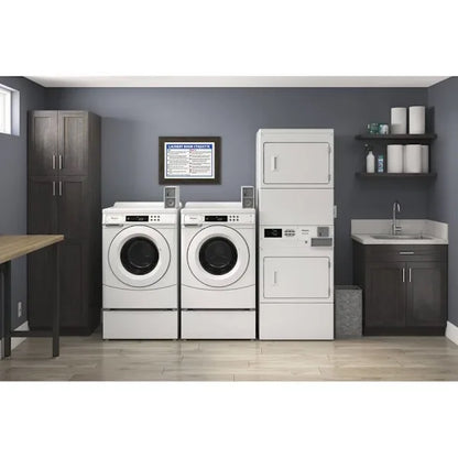 Whirlpool ENERGY STAR Commercial 27 In. 3.1 cu. ft. High-Efficiency Front Load Washing Machine, Coin Drop Box