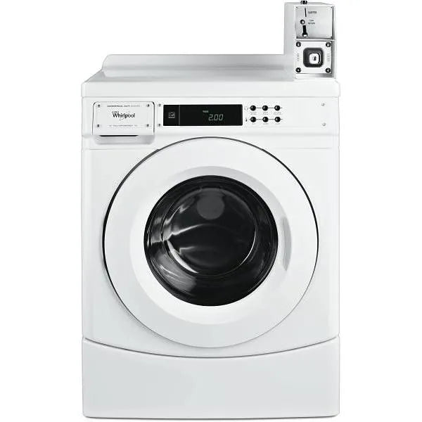 Whirlpool ENERGY STAR Commercial 27 In. 3.1 cu. ft. High-Efficiency Front Load Washing Machine, Coin Drop Box