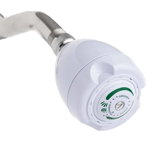 Niagara Earth Spa 3 Spray Setting 2.0 GPM Fixed Mount Showerhead In White