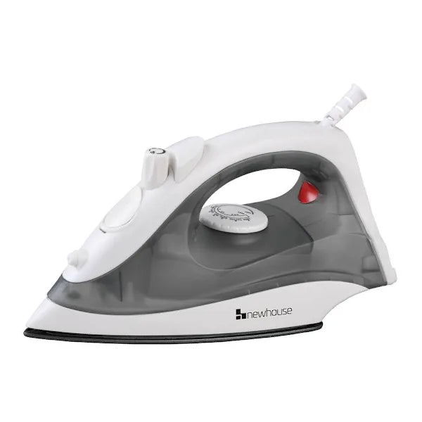 Steam Iron, Auto Off, Non-Stick, Self Cleaning, 1200 Watt, White
