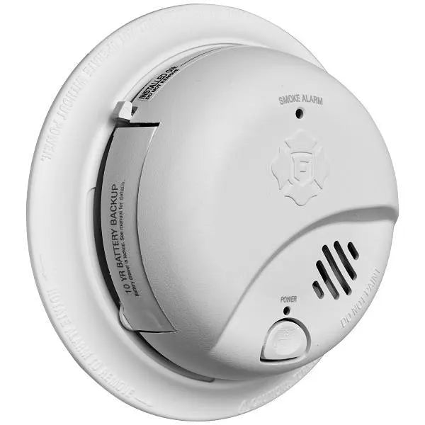 BRK Electronics Interconnectable Ionization Hardwired Smoke Alarm With 10-Year Battery Backup