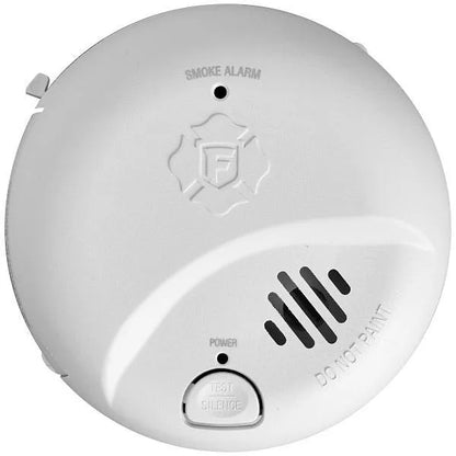 BRK Electronics Interconnectable Ionization Hardwired Smoke Alarm With 10-Year Battery Backup