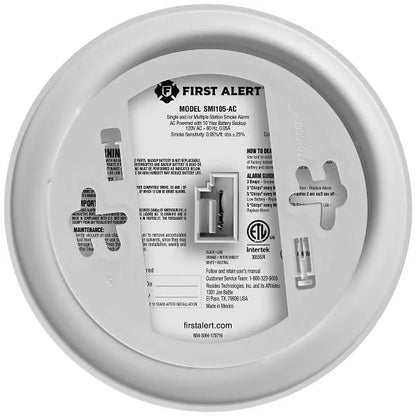 BRK Electronics Interconnectable Ionization Hardwired Smoke Alarm With 10-Year Battery Backup