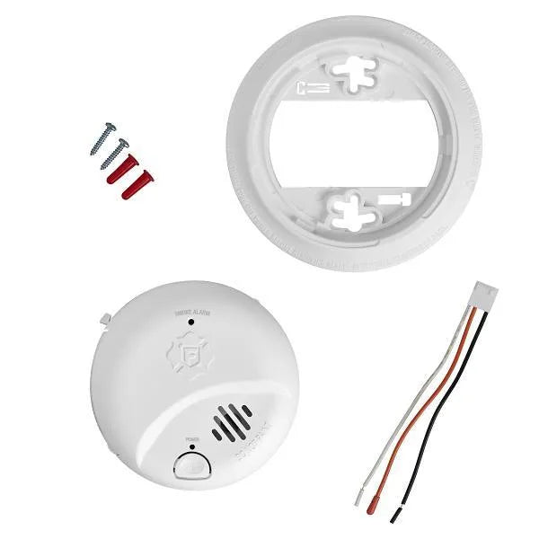 BRK Electronics Interconnectable Ionization Hardwired Smoke Alarm With 10-Year Battery Backup