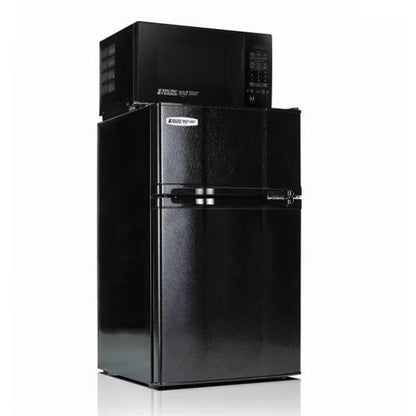 Microfridge 3.1 Cf Top Freezer Refrigerator 700 W Microwave Combo In Black