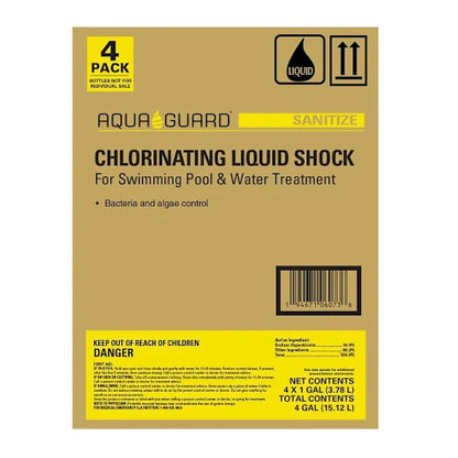Aquaguard Chlorinating Liquid, 1 Gal. Case Of 4