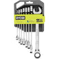 Ryobi Metric Ratcheting Combination Wrench Set, 8 Piece