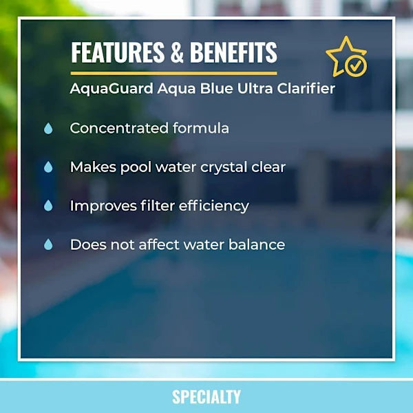 Aquaguard 1 Qt. Aqua Blue Ultra Clarifier
