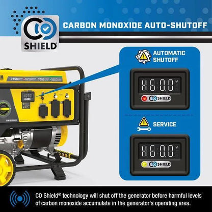 Champion Power Equipment 6250 W Dual Fuel Portable Generator With CO Shield
