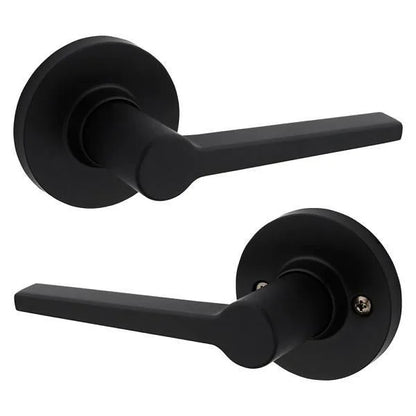 Kwikset Daylon Matte Black Hall/Closet Passage Door Lever