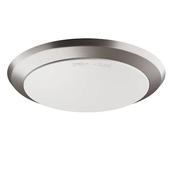 Seasons 10-Inch Round 17w Dimmable Integrated LED Surface Mount Disk Light With 5 CCT Selectable In Brushed Nickel