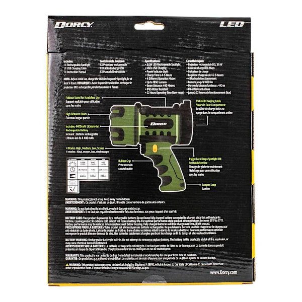 Dorcy Pro Rechargeable 1850 Lumen Spotlight