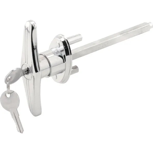 Chrome 5/16" X 4-5/8" Square Shaft Diecast Keyed T-Handle