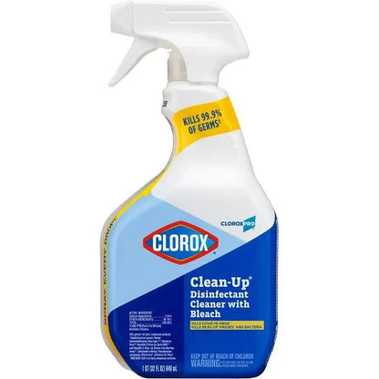 Clorox Bleach Clean-Up Disinfectant Cleaner, Cloroxpro, 32 Oz, Case Of 9