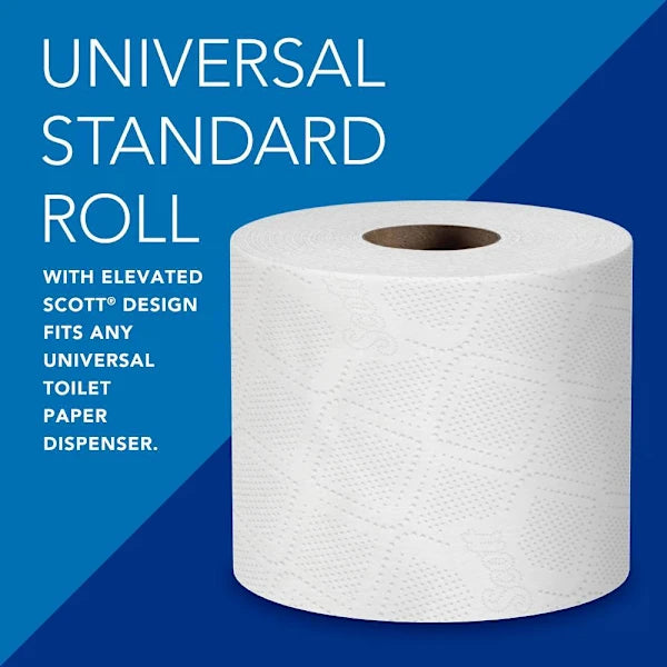 Scott Professional 2-Ply Recycled Standard Roll Toilet Paper 80 Rolls Case Of 80