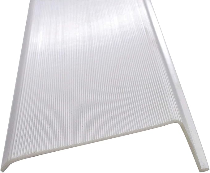 Beam Lighting 21” L-Shape Under Cabinet Light Cover Replacement | White Ribbed Acrylic Diffuser