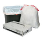 White Trash Bags 13 Gal. 0.9 Mil Low-Density, White, 24" X 27" Pack Of 200