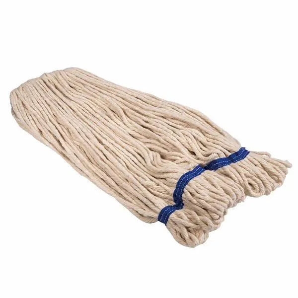 Size 6 Headband 24 Oz. White Blend Looped String Mop (2-Pack)